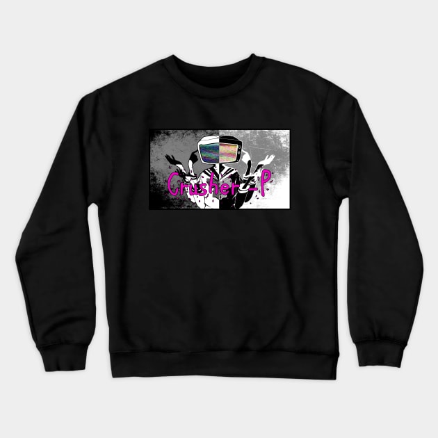 CRUSHER -P Crewneck Sweatshirt by PodcastFromTheCrypt